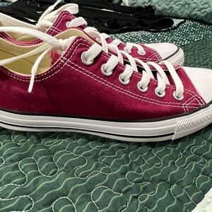 Converse Maroon Canvas Sneakers